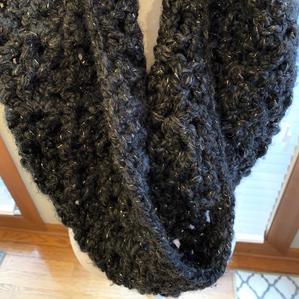 Hand Crocheted Infinity Scarf